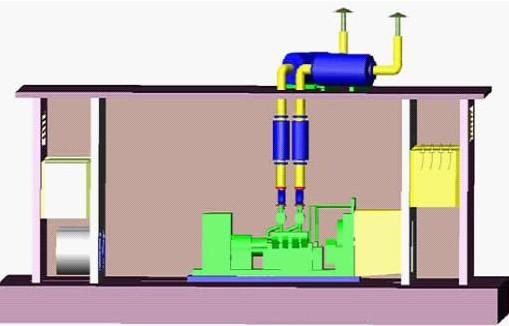 标准柴油发电机组发电消音环保工程